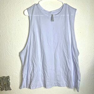 Fabletics Lavender Muscle Tank Top Sleeveless Athletic XXL
